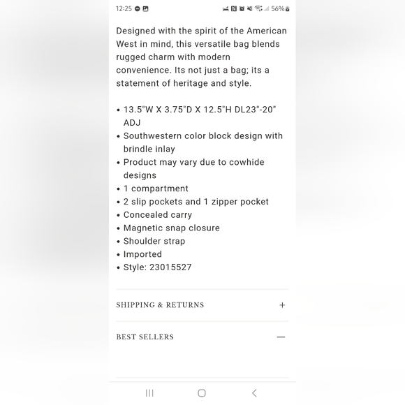 Conceal Carry Cross-body Purse - Picture 6 of 6